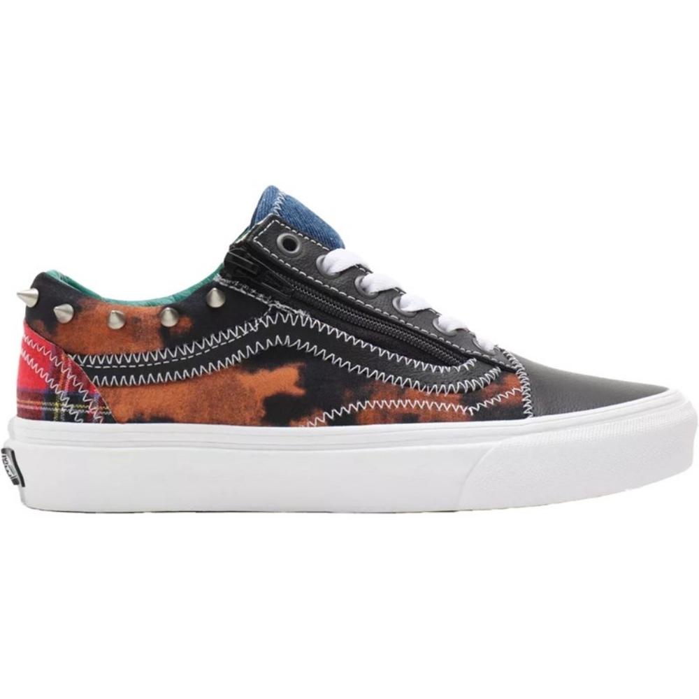 NWOT Vans Tartan Daze Old Skool Zip Studded Sneaker Unisex
